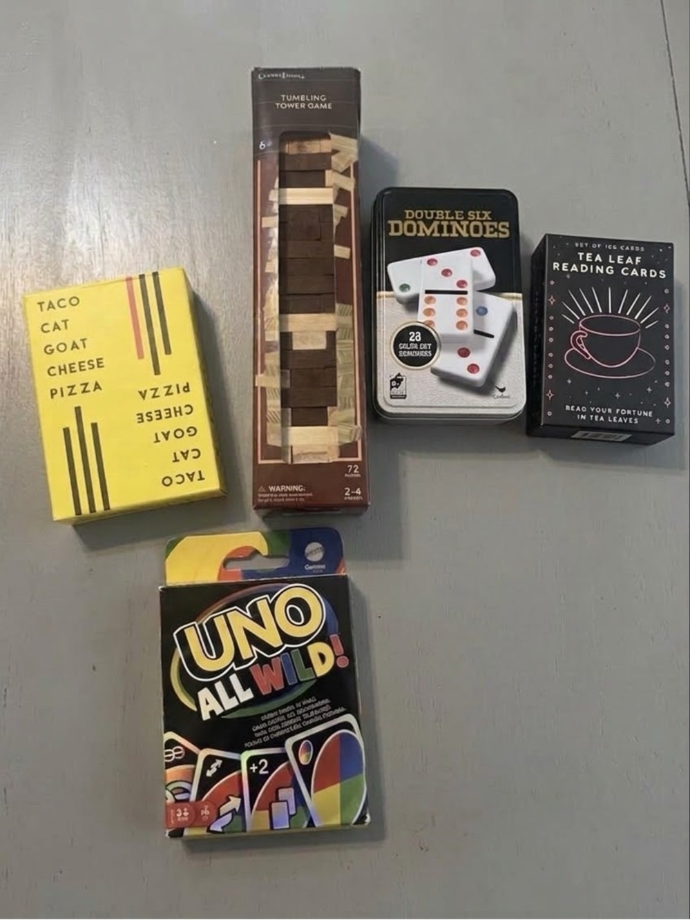 Ultimate Game Night Bundle! Uno Wild, taco Taco Cat, Over-Rated and more